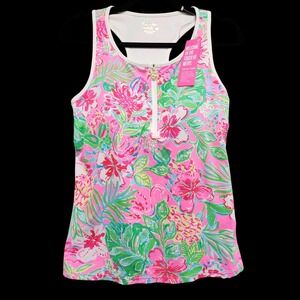 Lilly Pulitzer Canna Bra Tank Top Womens Medium Journey To The Jungle NEW w/ Tag